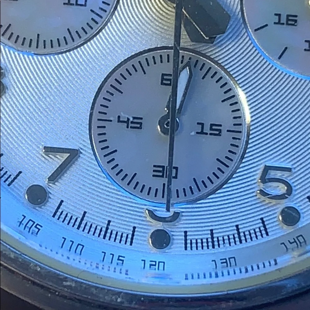Fossil CH-2794 Chronograph watch w/orig. leather